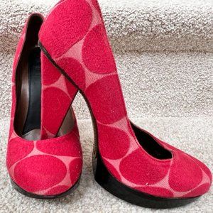 Dress Like Barbie! Pink Polkadot Marni Shoes Size 38